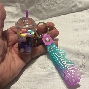 1 for $10, 2 for $15 Bubble Boba Tea Keychain Bag Charm 🫧🫧🧋New